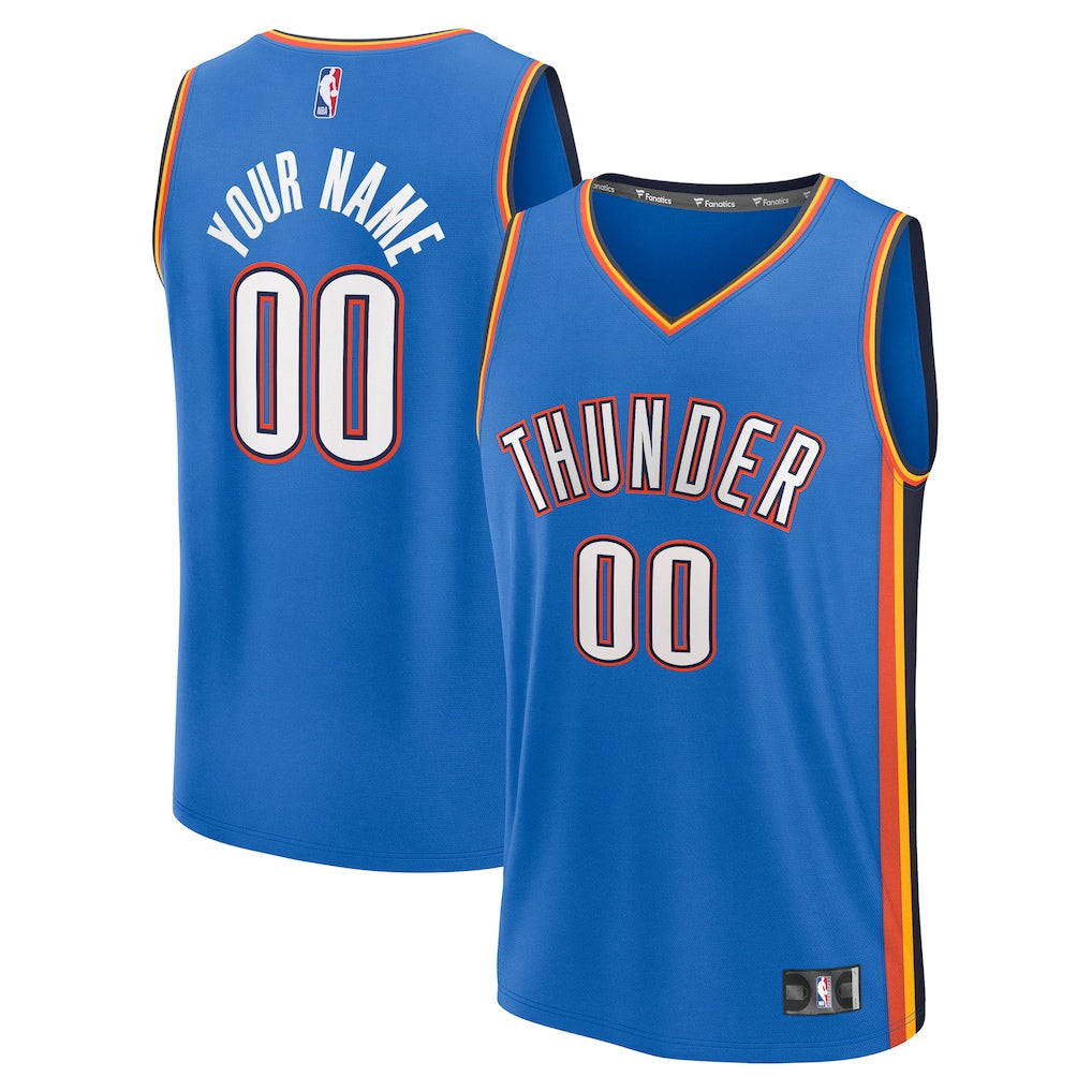 Oklahoma City Thunder Custom Jersey - Icon Edition - Blue