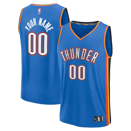 Oklahoma City Thunder Custom Jersey - Icon Edition - Blue