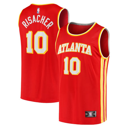 Zaccharie Risacher Atlanta Hawks 2024 NBA Draft Player Jersey - Icon Edition - Red