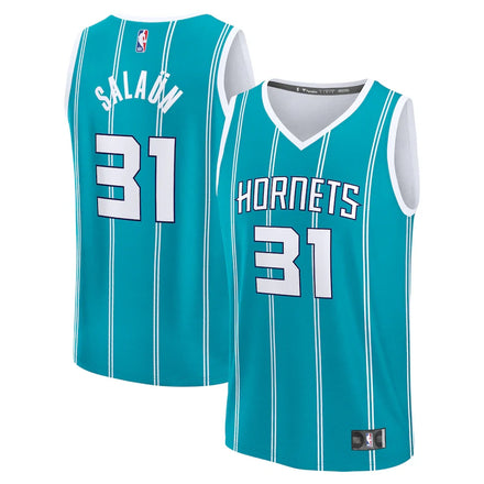 Tidjane Salaun Charlotte Hornets 2024 NBA Draft Player Jersey - Icon Edition - Teal