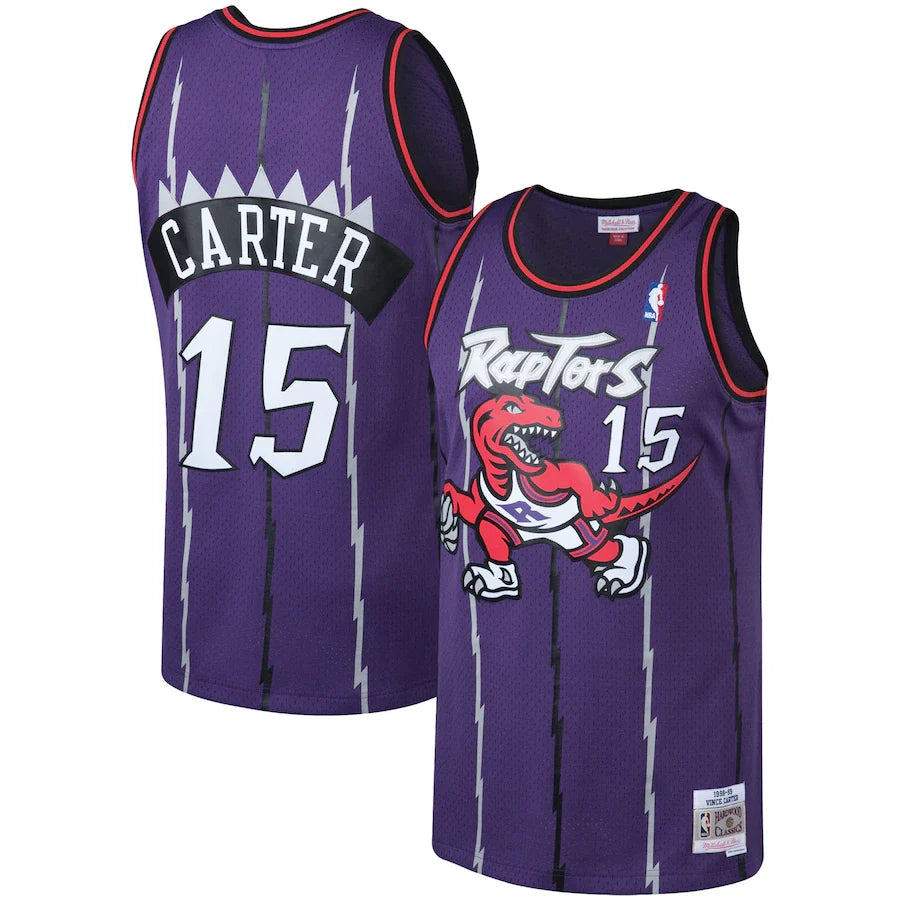 Vince Carter Toronto Raptors 1998/99 Big & Tall Hardwood Classics - Purple