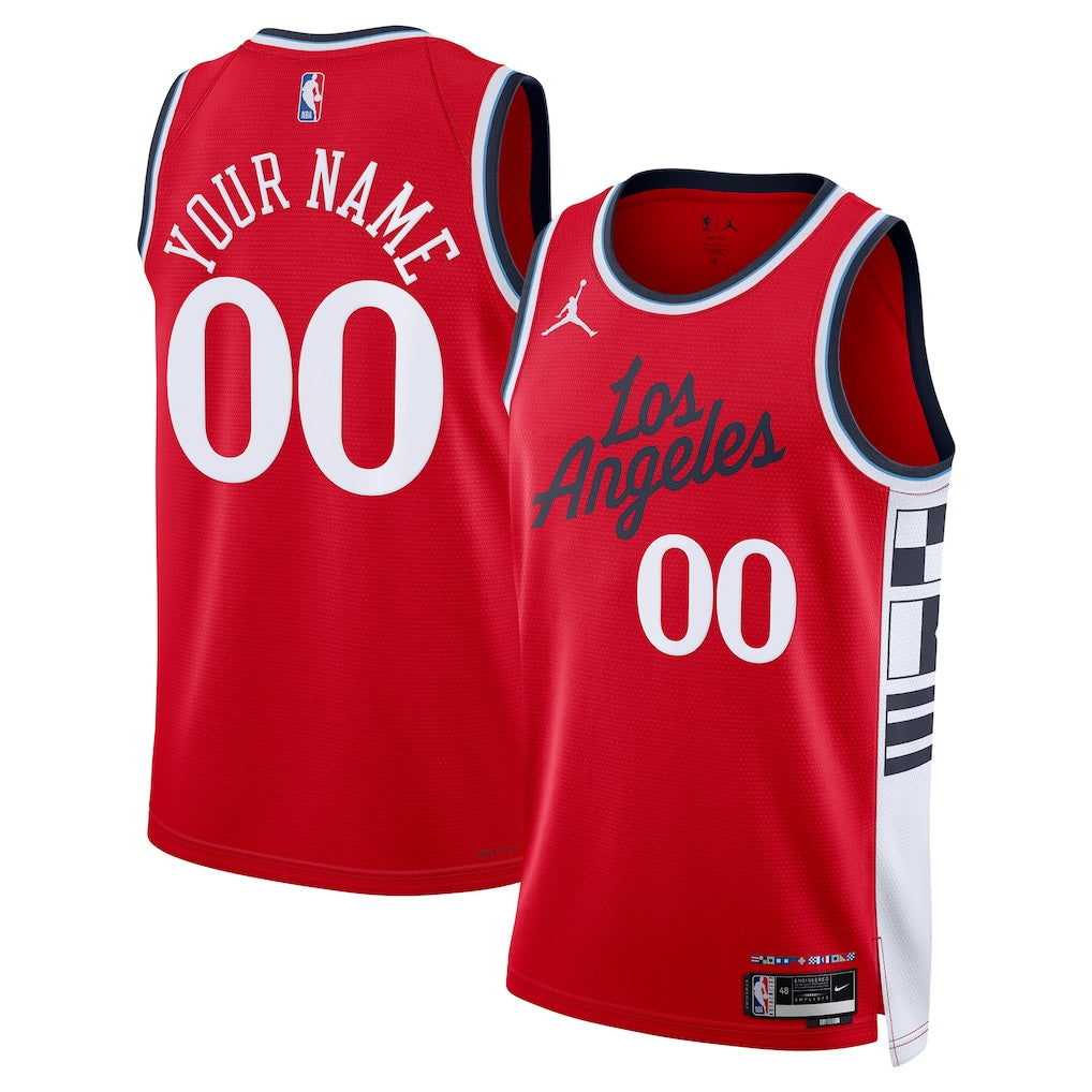 LA Clippers Unisex 2024/25 Custom - Statement Edition - Red