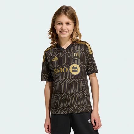 LAFC adidas Youth 2026 Primary Kit Jersey - Black