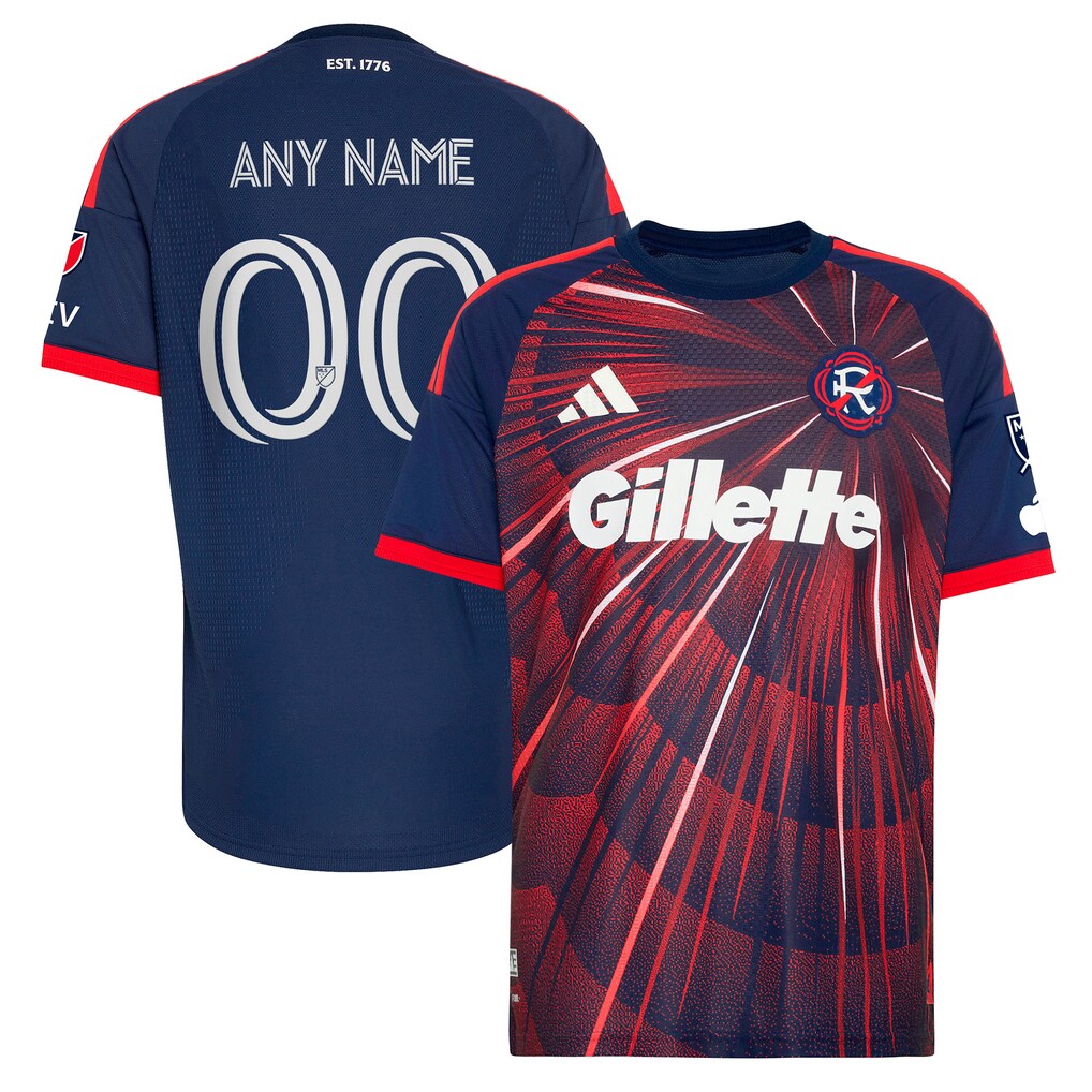 New England Revolution 2026 Independence Day On-Field Patch Custom Jersey - Blue
