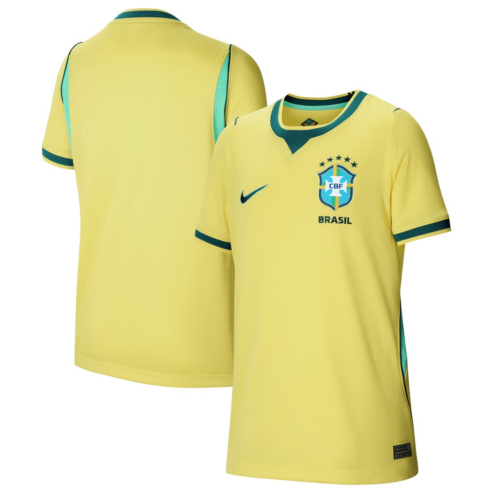 Brazil National Team Nike Youth 2026 Home Stadium Jersey - Yellow