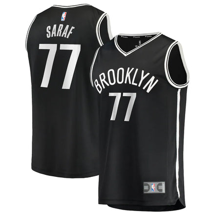 Ben Saraf Brooklyn Nets Fanatics Fast Break Jersey - Black - Icon Edition