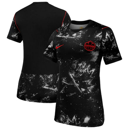 Canada Soccer Nike Women's 2026 Away Stadium Jersey - Black