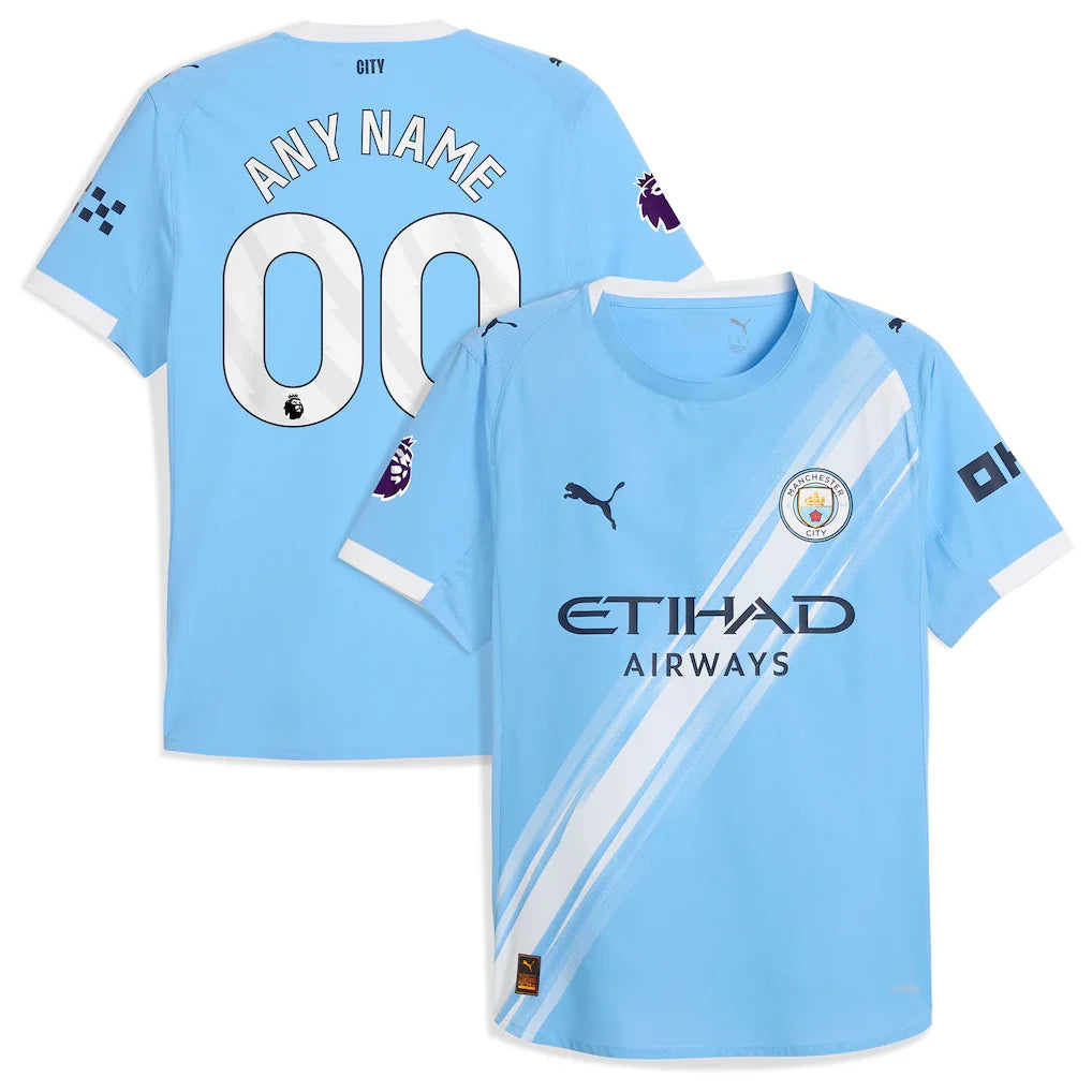 Manchester City 2025/26 Home Custom Jersey - Sky Blue