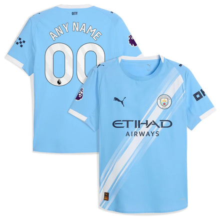 Manchester City 2025/26 Home Custom Jersey - Sky Blue