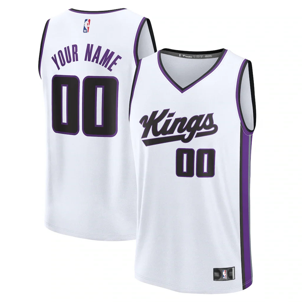 Sacramento Kings Custom Jersey - Association Edition - White