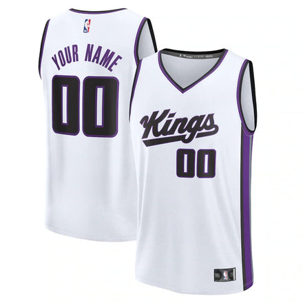 Sacramento Kings Custom Jersey - Association Edition - White