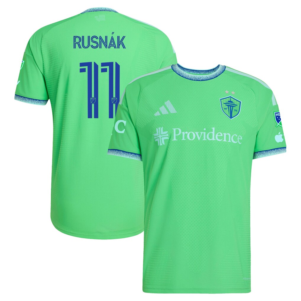 Albert Rusnak Seattle Sounders FC 2026 The Evergreen State Kit On-Field Patch Jersey - Rave Green