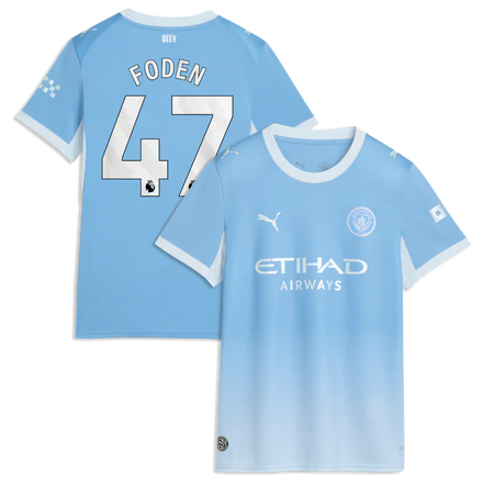 Phil Foden Manchester City Puma Women's 2026/27 Home Jersey - Light Blue