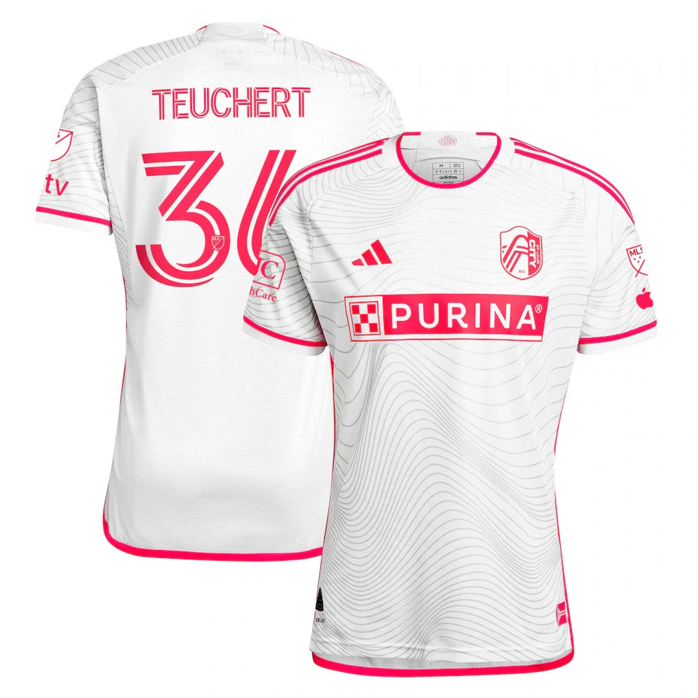 Cedric Teuchert St. Louis City SC 2024 The Confluence Kit Player Jersey - White