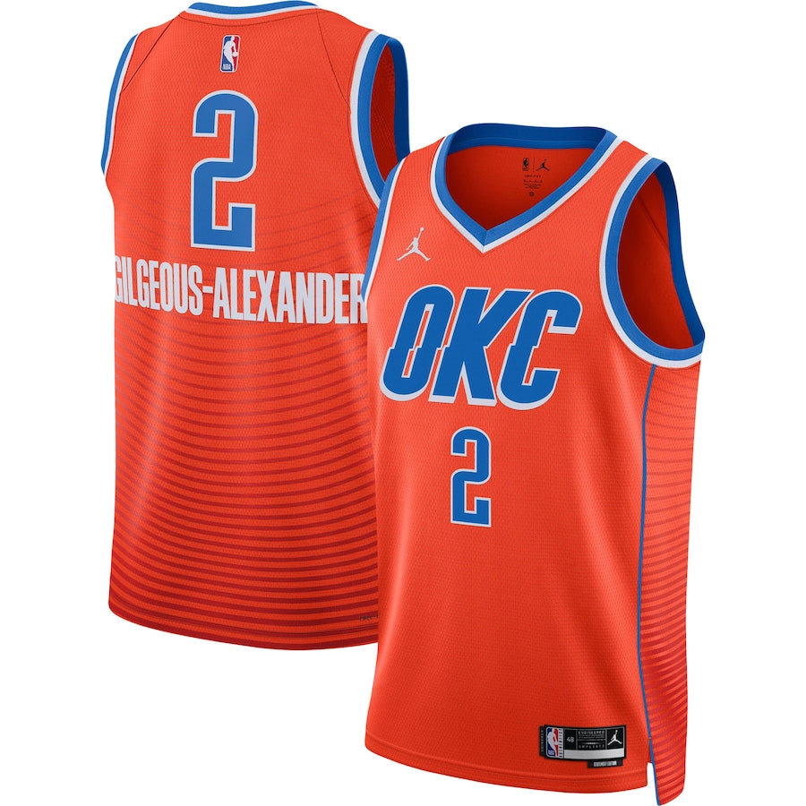 Shai Gilgeous-Alexander Oklahoma City Thunder Unisex - Statement Edition - Orange