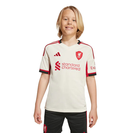 Liverpool adidas Youth 2025/26 Away Jersey - White