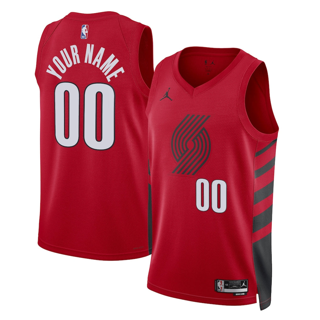 Portland Trail Blazers Unisex 2022/23 Swingman Custom Jersey - Statement Edition - Red