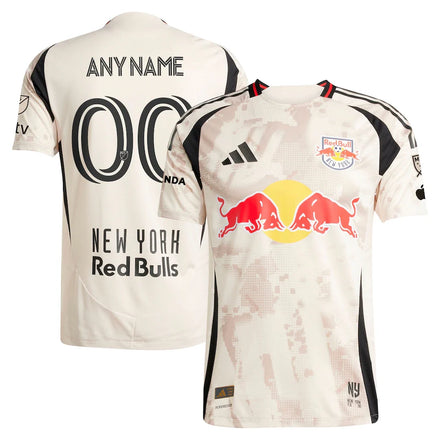 New York Red Bulls 2025 Stone Kit Custom Jersey - Tan