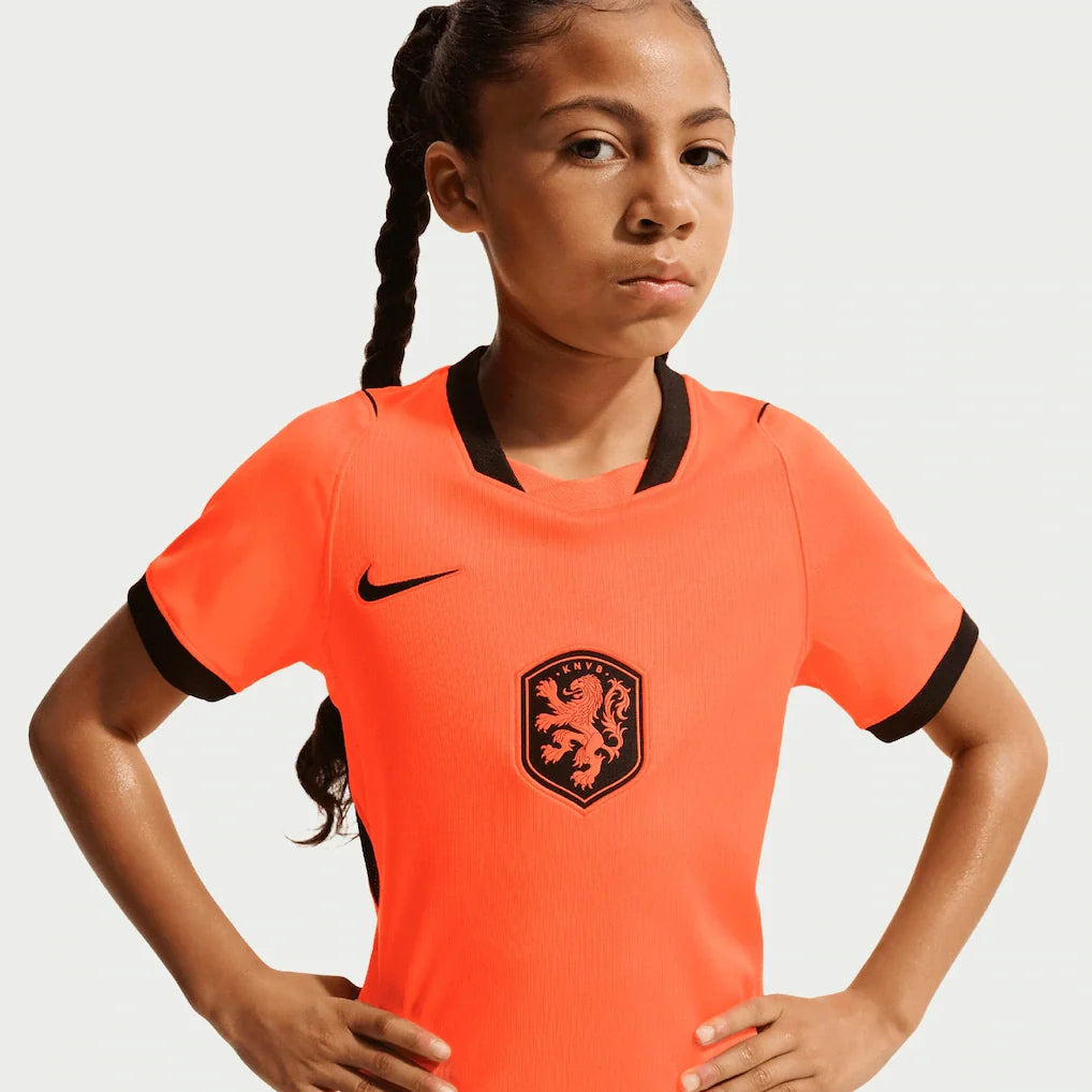 Netherlands National Team Nike Youth 2026 Home Stadium Jersey - Orange
