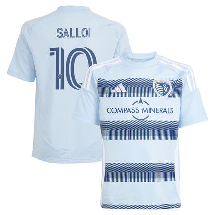 Daniel Salloi Sporting Kansas City adidas Youth 2025 One KC Player Jersey - Light Blue