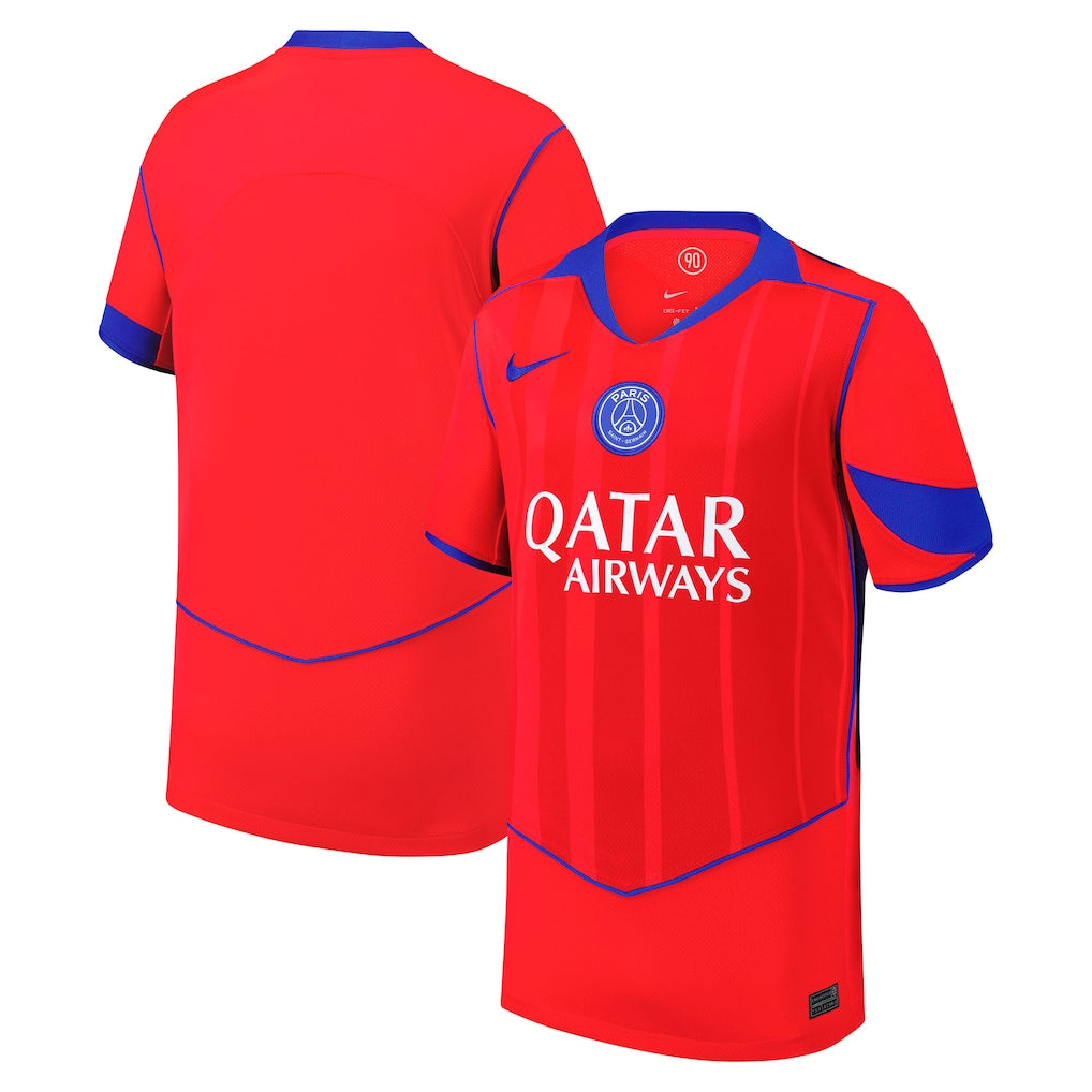 Paris Saint-Germain Nike Youth 2025/26 Third Jersey - Red