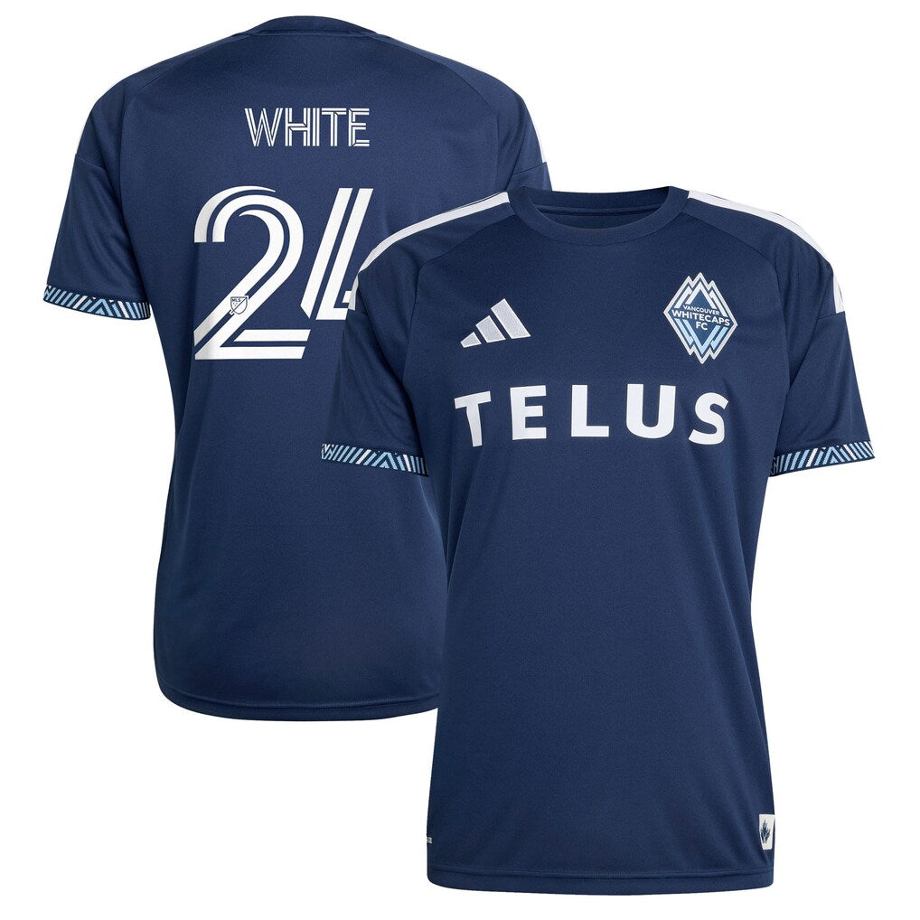 Brian White Vancouver Whitecaps FC adidas 2026 The Coastal Jersey Jersey – Blue