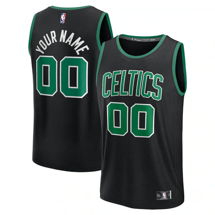 Boston Celtics Custom Jersey - Statement Edition - Black