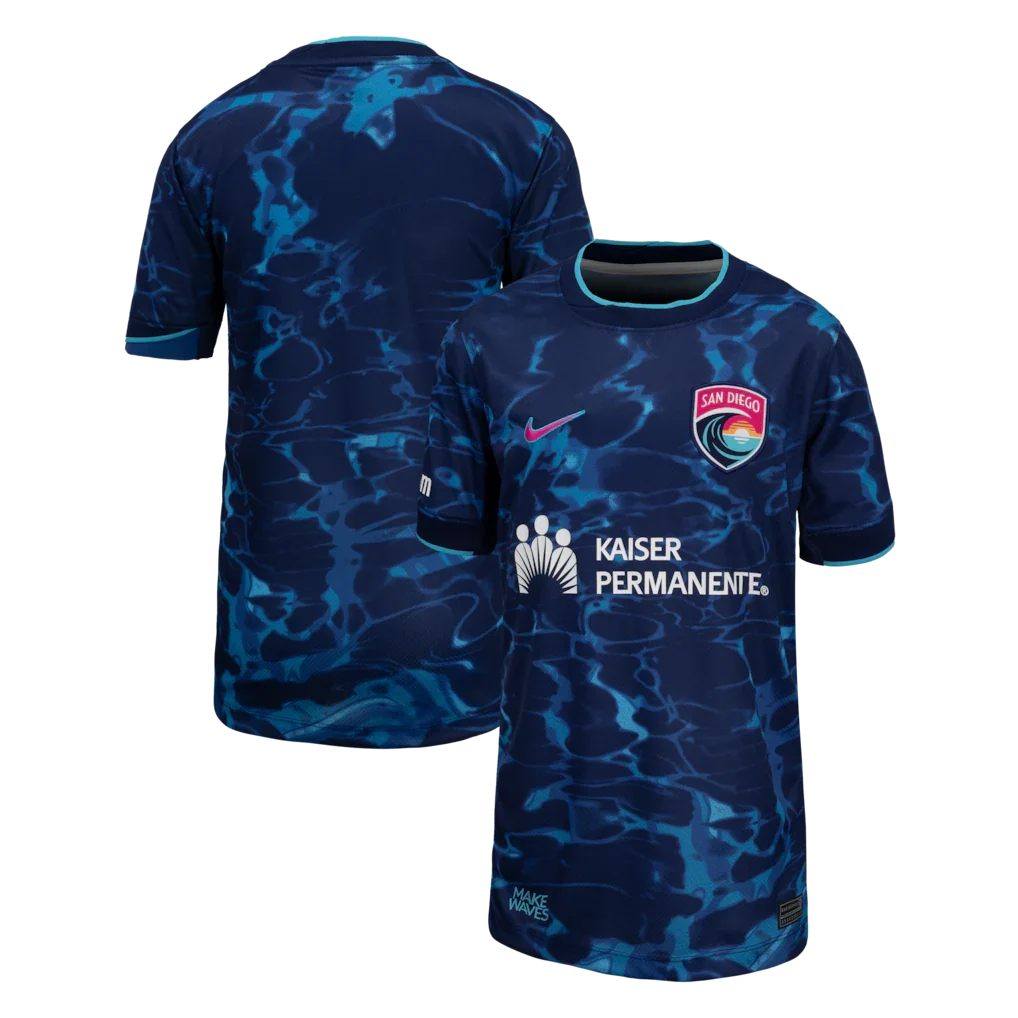 San Diego Wave FC Nike Youth 2026 Secondary Stadium Jersey - Navy