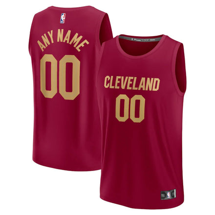 Cleveland Cavaliers Custom Jersey - Wine - Icon Edition
