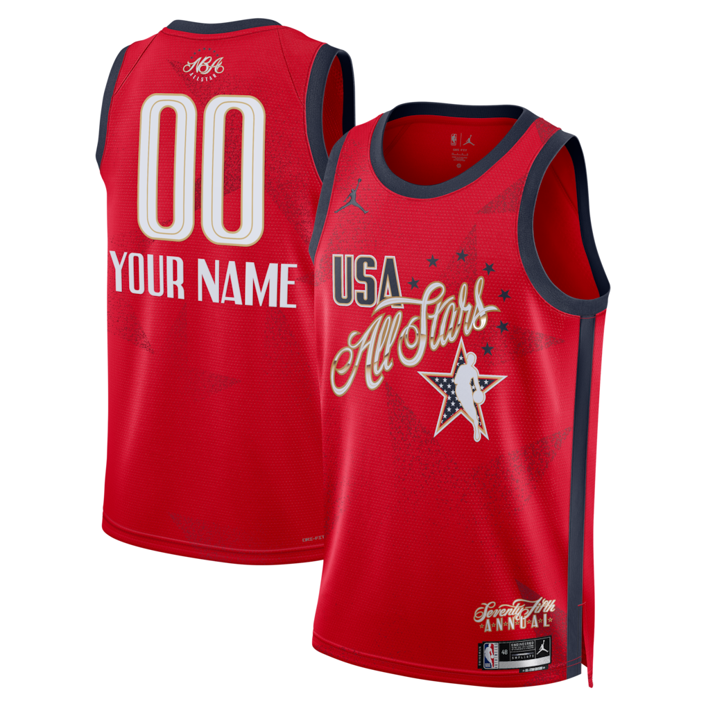 Unisex 2026 NBA All-Star Game Swingman Custom Jersey - Red