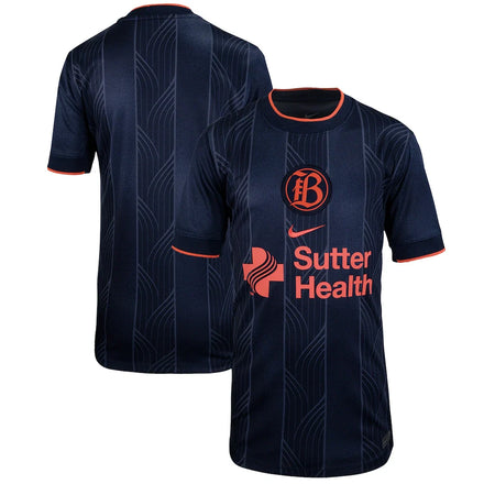 Bay FC Nike Youth 2025 Primary Stadium Jersey - Navy