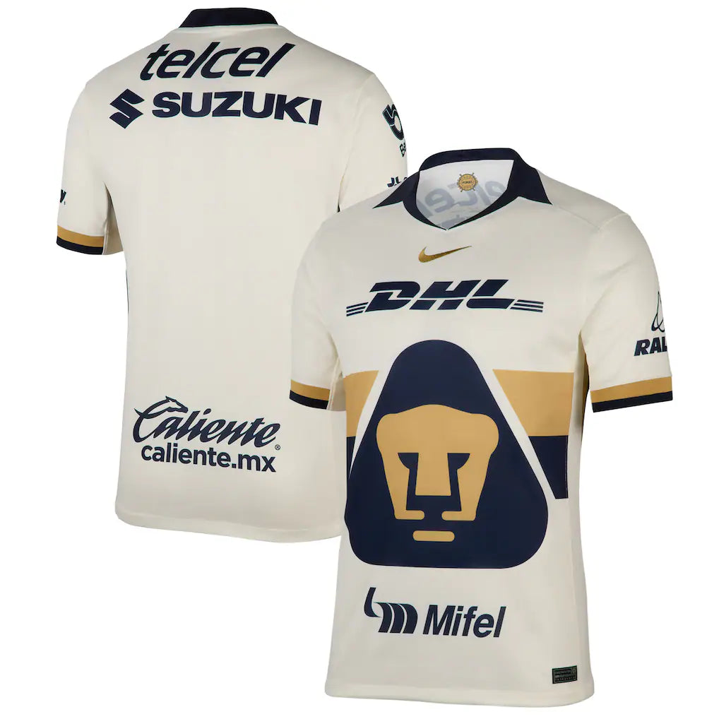 Pumas Nike 2025/26 Home Jersey - Cream
