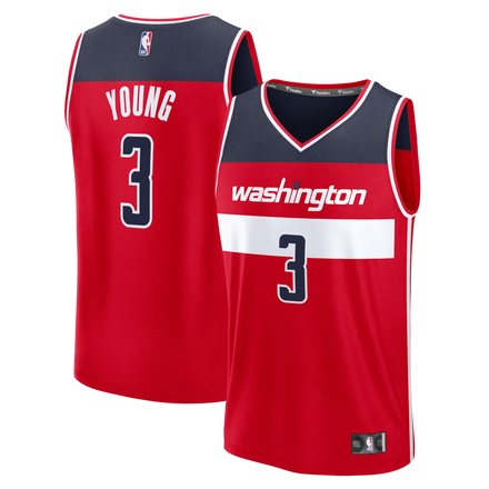 Trae Young Washington Wizards Jersey - Icon Edition - Red