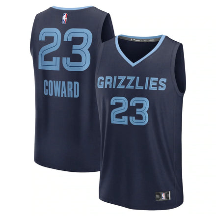 Cedric Coward Memphis Grizzlies Fanatics 2025 NBA Draft First Round Pick Fast Break Jersey - Icon Edition - Navy