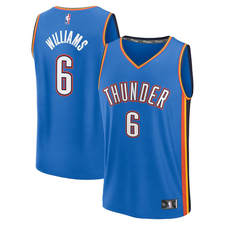 Jaylin Williams Oklahoma City Thunder Fanatics Fast Break Player Jersey - Icon Edition - Blue