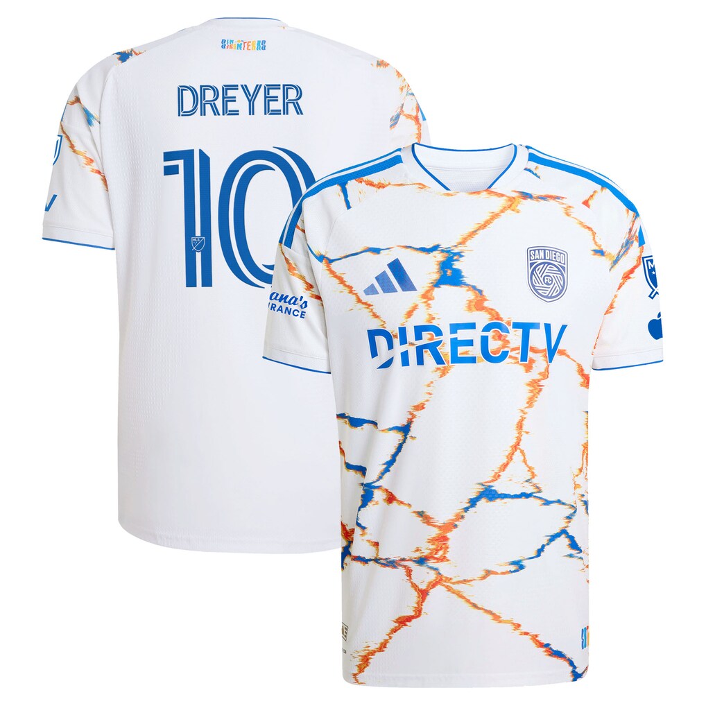 Anders Dreyer San Diego FC 2026 Unprecedented Unity Kit On-Field Patch Jersey - White