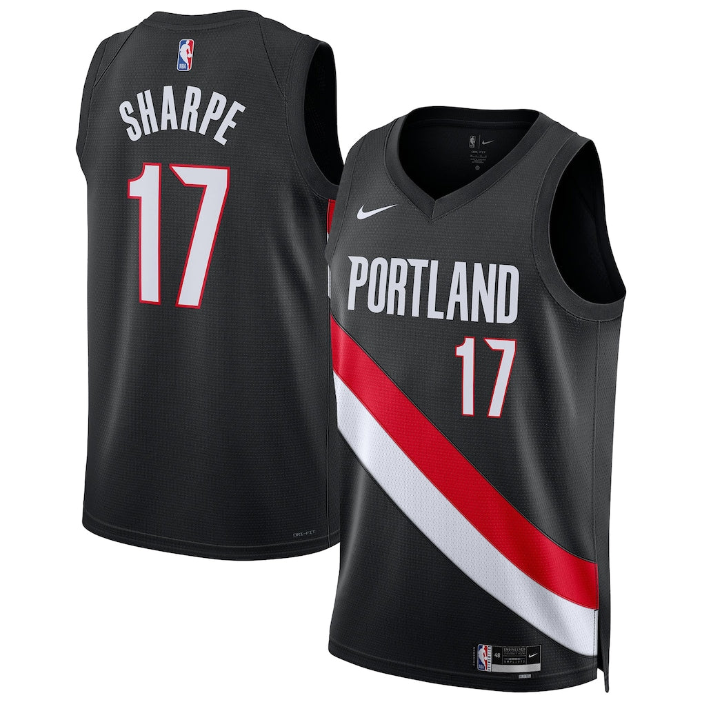Shaedon Sharpe Portland Trail Blazers Unisex - Icon Edition - Black