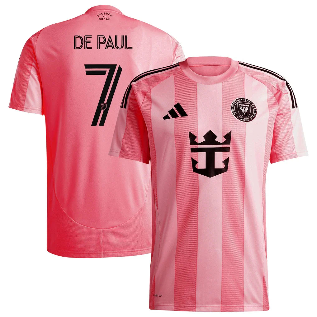 Rodrigo De Paul Inter Miami CF adidas 2025 Euforia Player Jersey - Light Pink