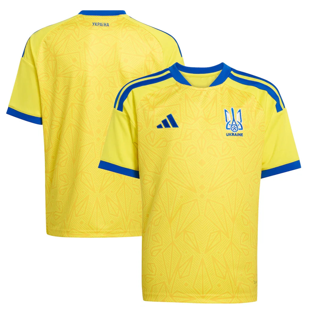 Ukraine National Team adidas Youth 2026 Home Jersey - Yellow