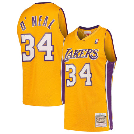 Shaquille O'Neal Los Angeles Lakers Hardwood Classics - Gold