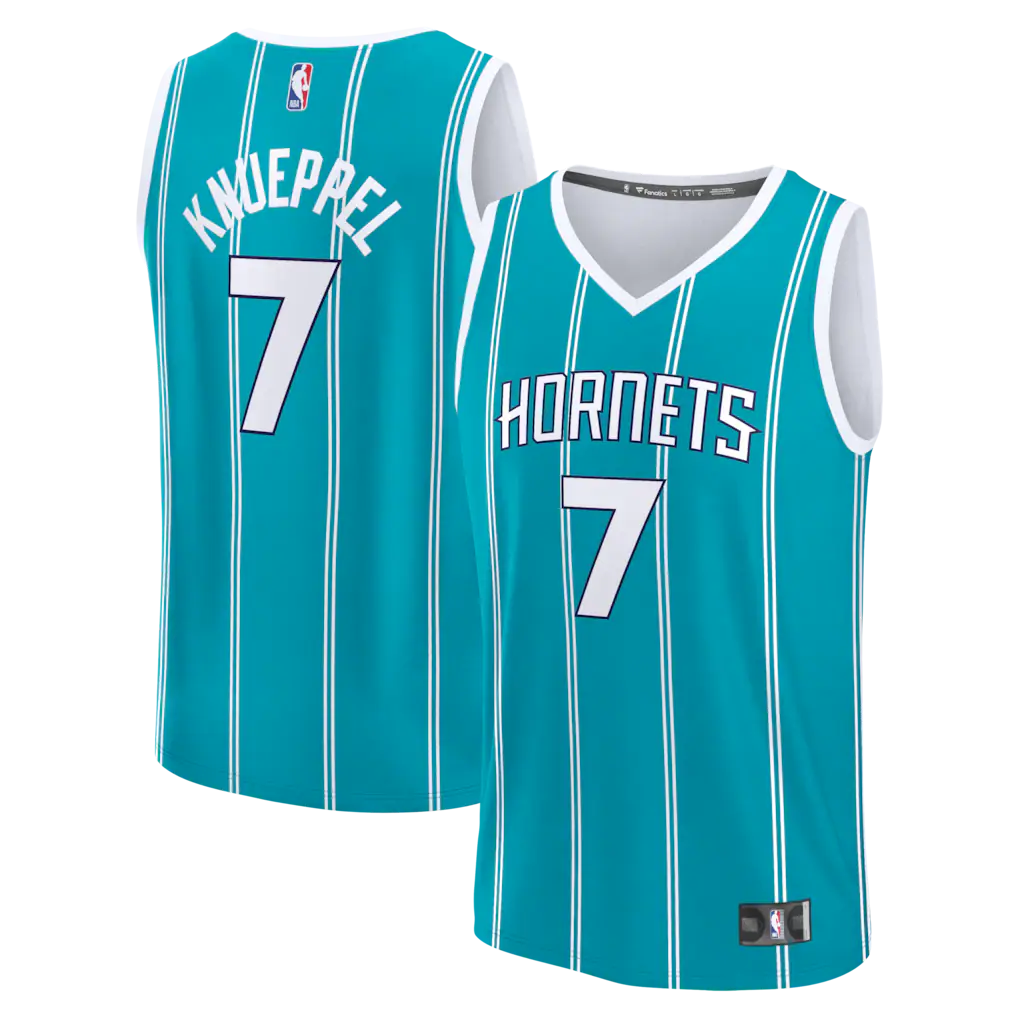 Kon Knueppel Charlotte Hornets Fanatics 2025 NBA Draft First Round Pick Fast Break Jersey - Icon Edition - Teal