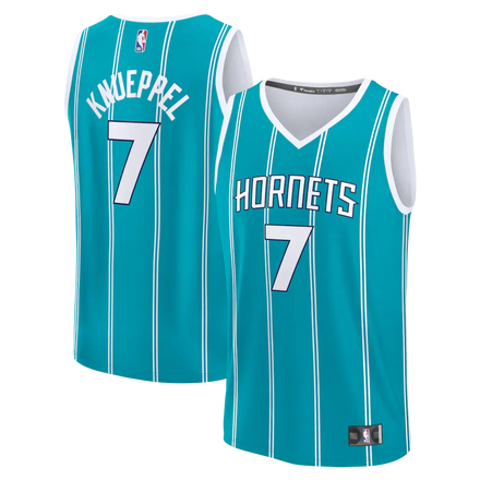 Kon Knueppel Charlotte Hornets Fanatics 2025 NBA Draft First Round Pick Fast Break Jersey - Icon Edition - Teal