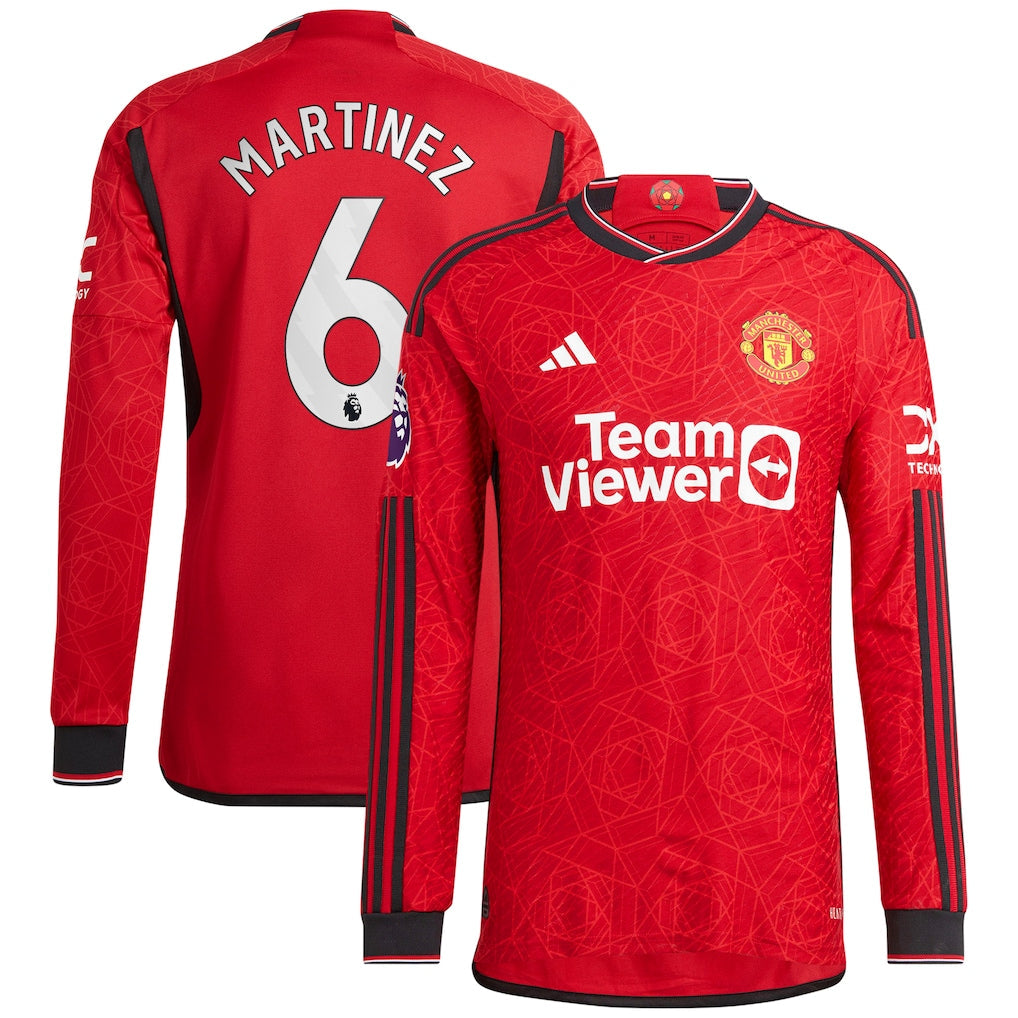 Lisandro Martínez Manchester United 2023/24 Home Long Sleeve Player Jersey - Red