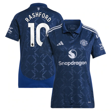 Marcus Rashford Manchester United adidas Women's 2024/25 Away Player Jersey - Navy
