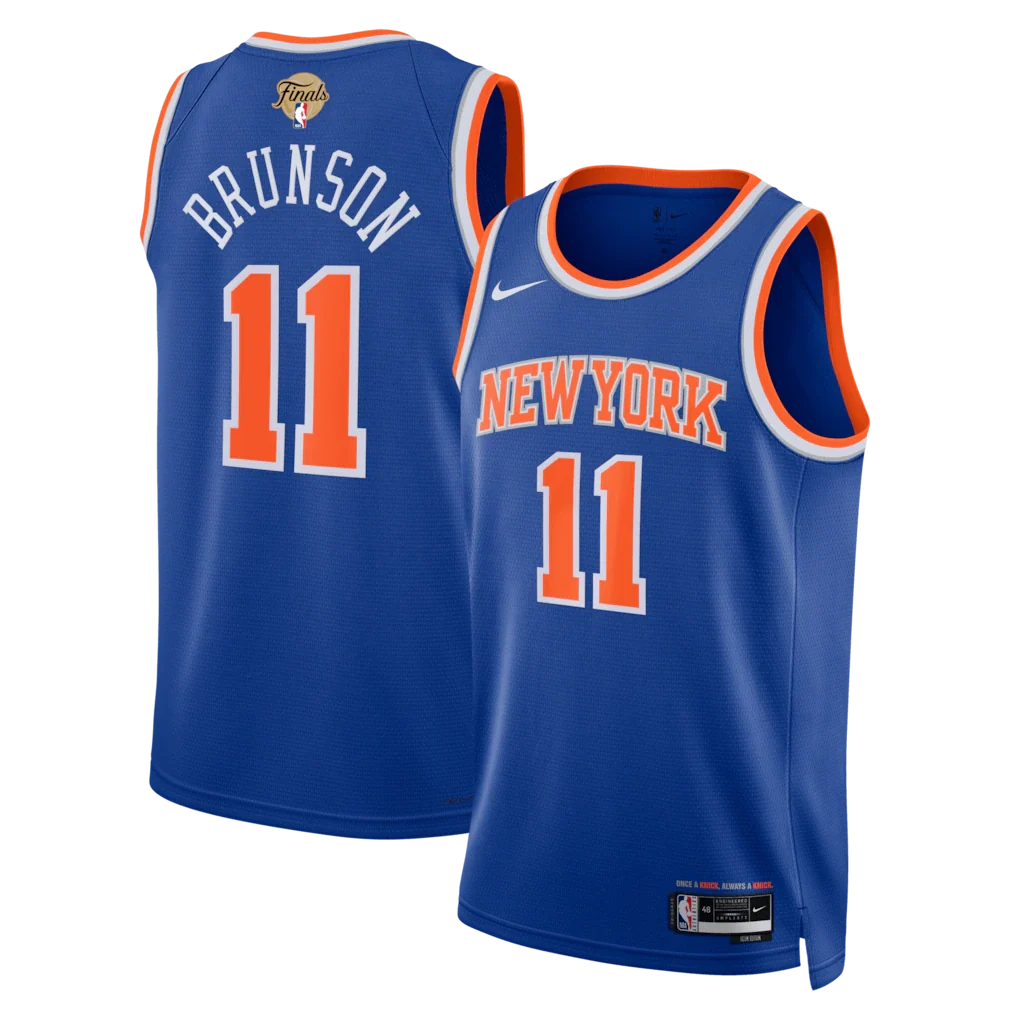 Jalen Brunson New York Knicks Unisex 2026 NBA Finals Patch - Icon Edition - Blue