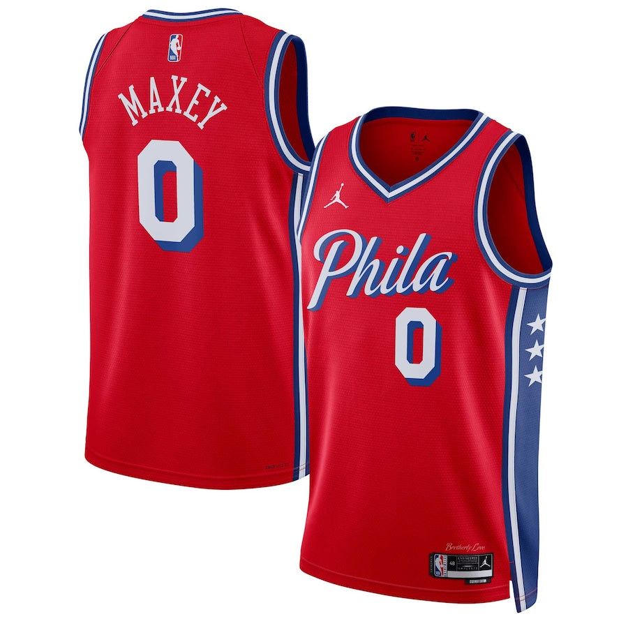 Tyrese Maxey Philadelphia 76ers Unisex - Statement Edition - Red