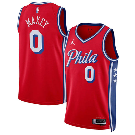 Tyrese Maxey Philadelphia 76ers Unisex - Statement Edition - Red