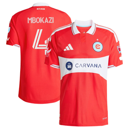 Mbekezeli Mbokazi Chicago Fire 2026 Forever Red On-Field Patch Jersey - Red