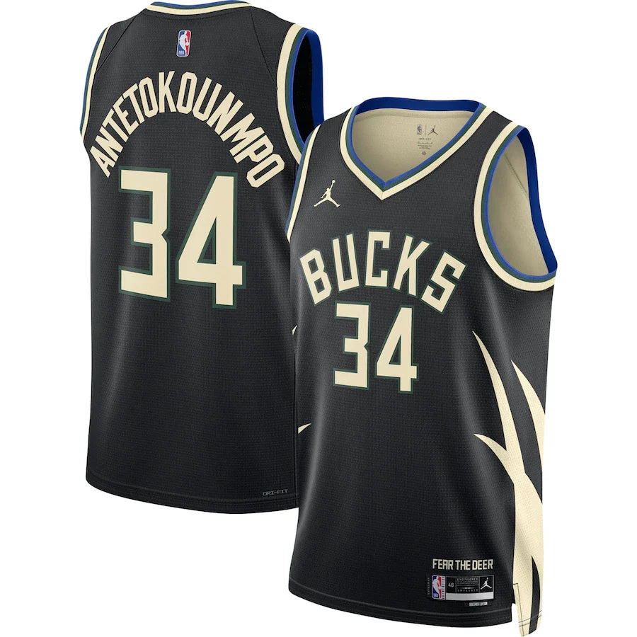 Giannis Antetokounmpo Milwaukee Bucks Unisex - Statement Edition - Black