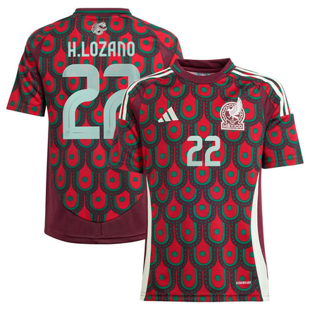 Hirving Lozano Mexico National Team adidas Youth 2024 Home Player Jersey - Green